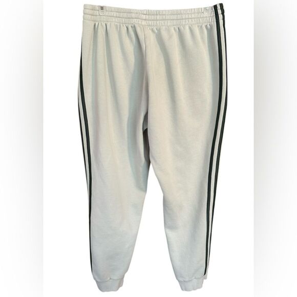 Adidas Men's French Terry Tapered-Cuff 3-Stripes Joggers HL2271. Green Size XL. - Picture 3 of 9